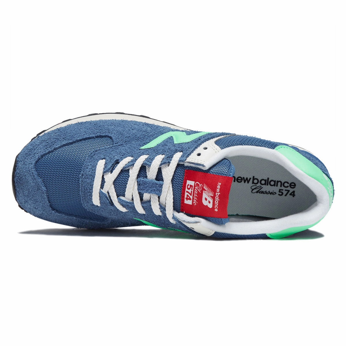 New Balance 574 Shoes - Blue Agate Wide Appeal Design