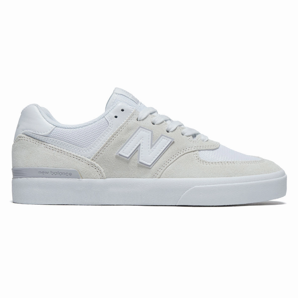 Quick Ride Comfort Comfort Fit New Balance 574 Vulc Shoes - Sea Salt/White