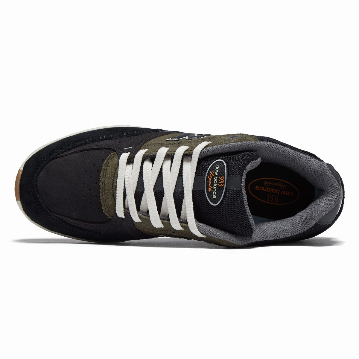New Balance Andrew Reynolds 933 Shoes - Black/Olive Landing Control