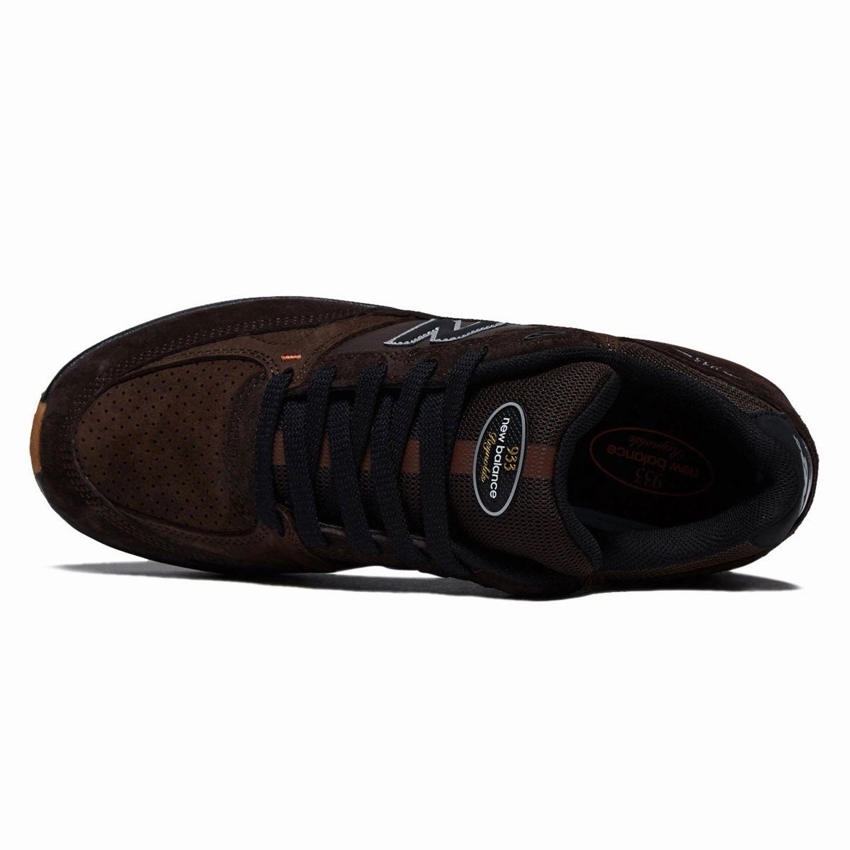 New Balance Andrew Reynolds 933 Wide Shoes - Brown/Black Flexible Wear
