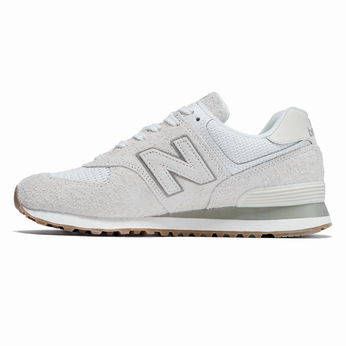 New Balance Womens 574 Shoes - Sea Salt Breathable Sock Lining Material Design Technology