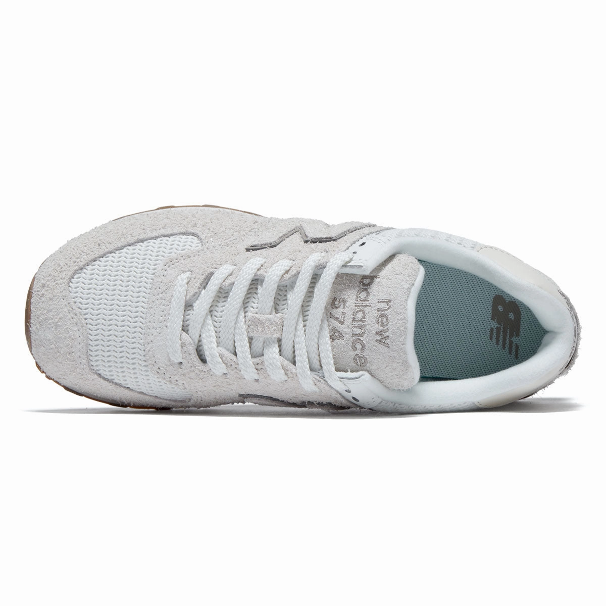 New Balance Womens 574 Shoes - Sea Salt Breathable Sock Lining Material Design Technology