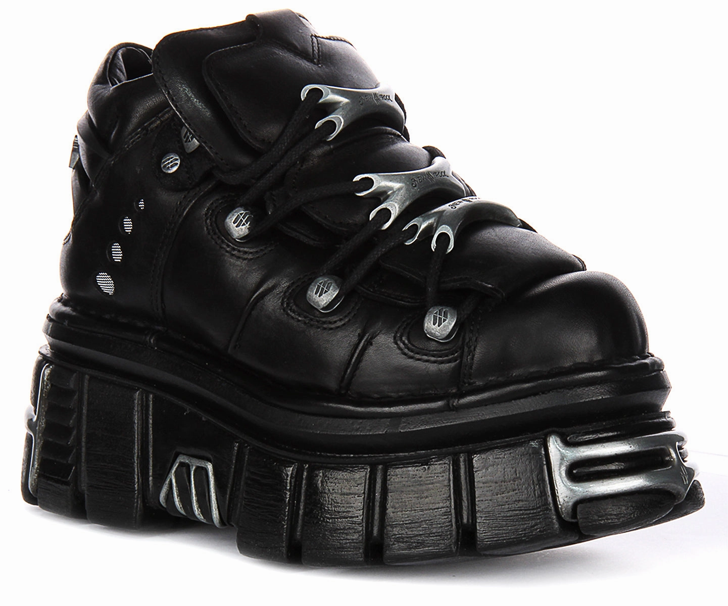 New Rock 106 Tower Platform In Black Steady Pace Comfortable Performance