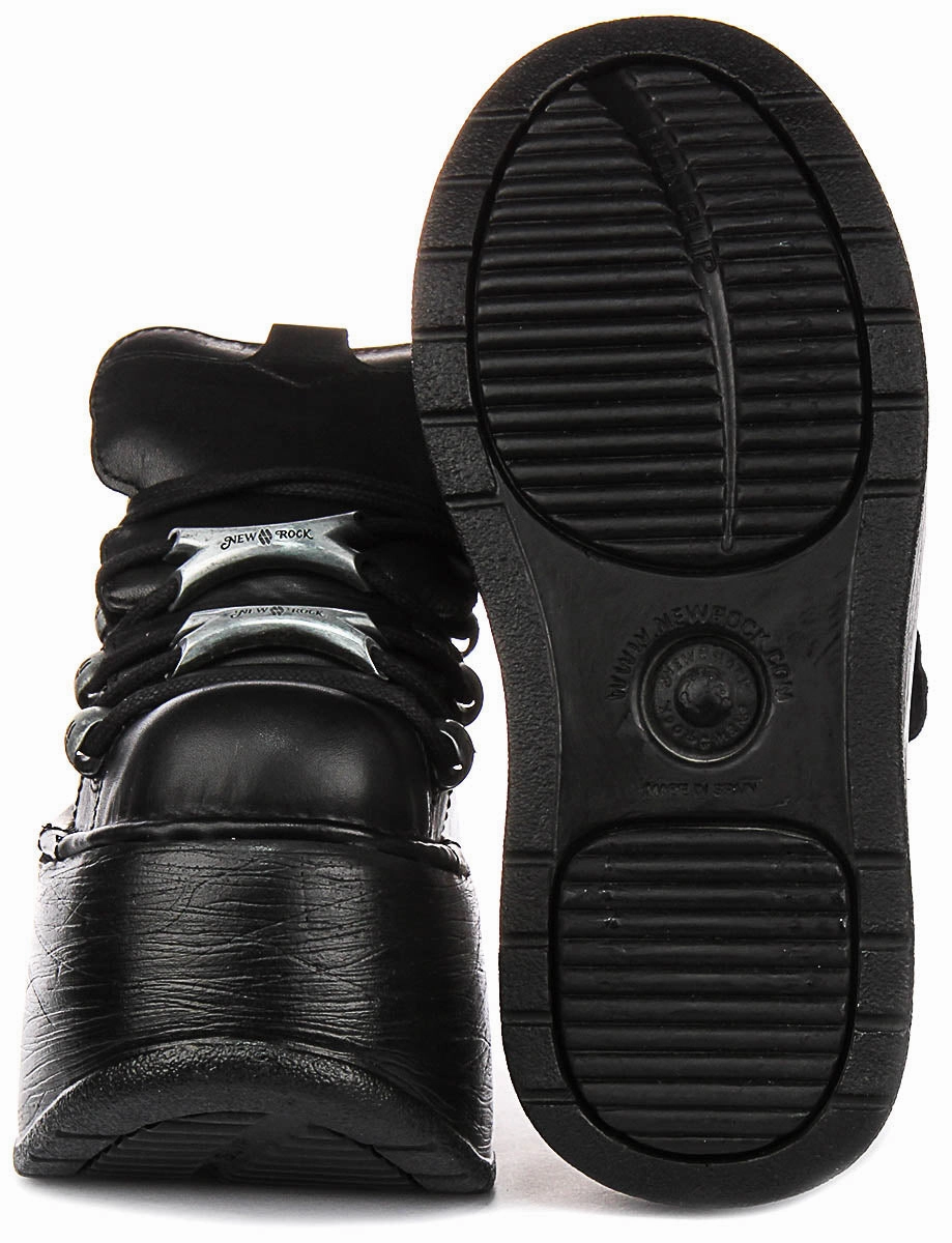 New Rock 120 Platform In Black Flexible Step