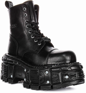 Resistant to wear Newrock 083 Tank In Black Boots