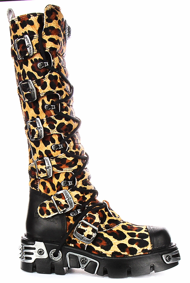 Newrock 314 Reactor In Leopard For Women Warm Interior