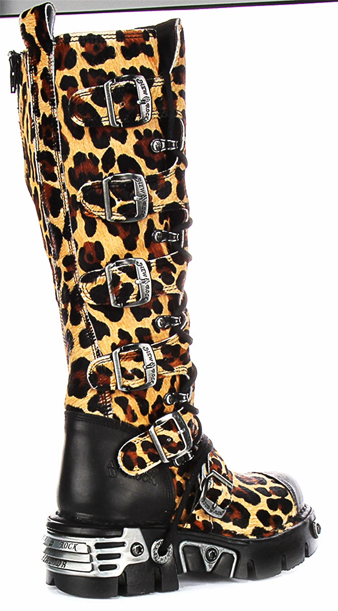 Newrock 314 Reactor In Leopard For Women Warm Interior