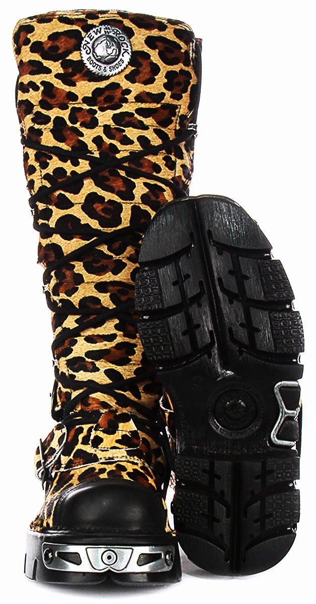Newrock 314 Reactor In Leopard For Women Warm Interior