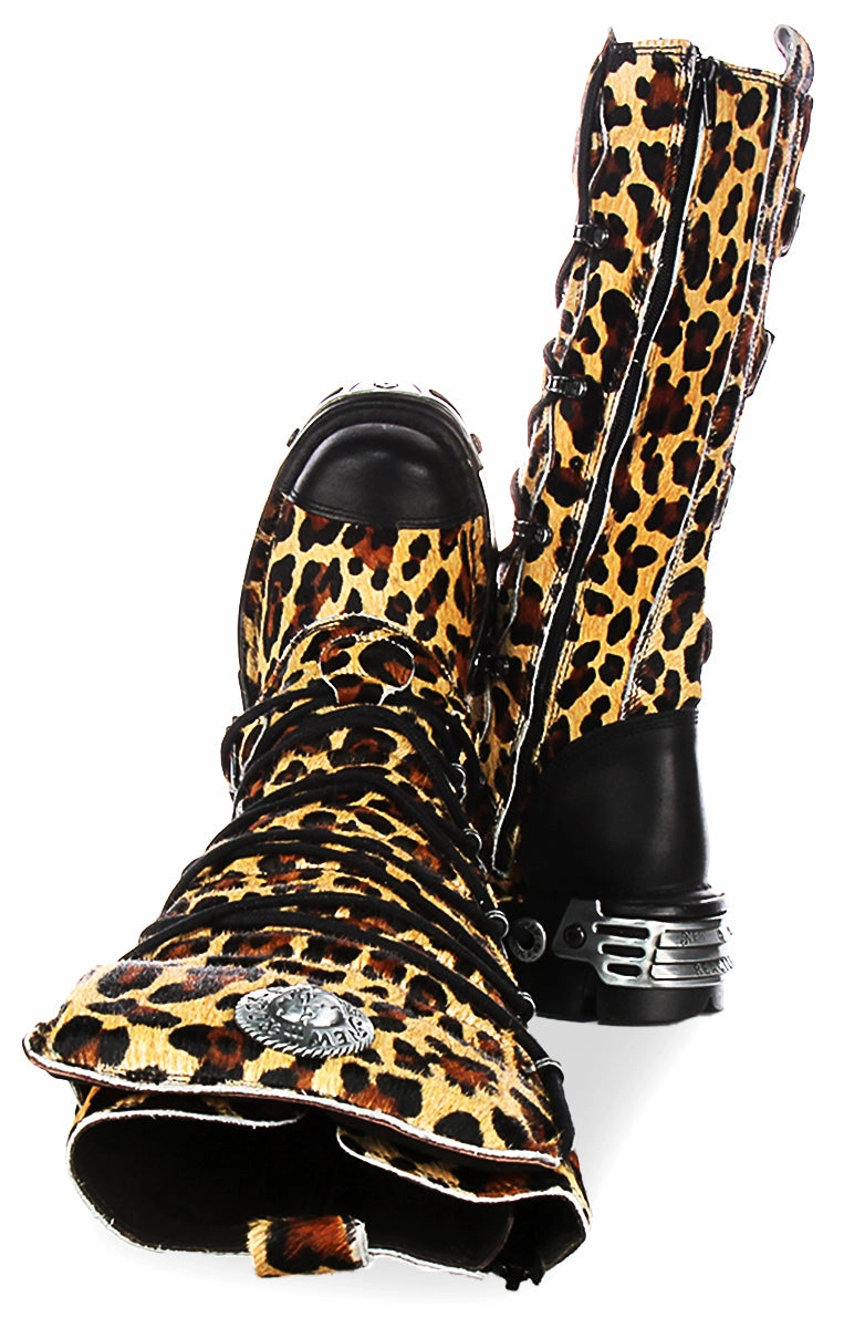 Newrock 314 Reactor In Leopard For Women Warm Interior