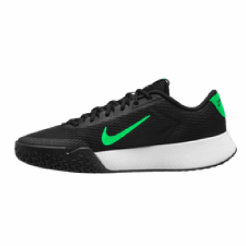 Night Run Nike Court Vapor Lite 2 Men Hard Court Tennis Shoes - Black/Poison Green-White