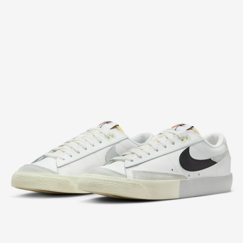 NIKE - Blazer Low 77 Split - Summit White/Silver - Unisex [DZ2544 100] Anti - slip pattern