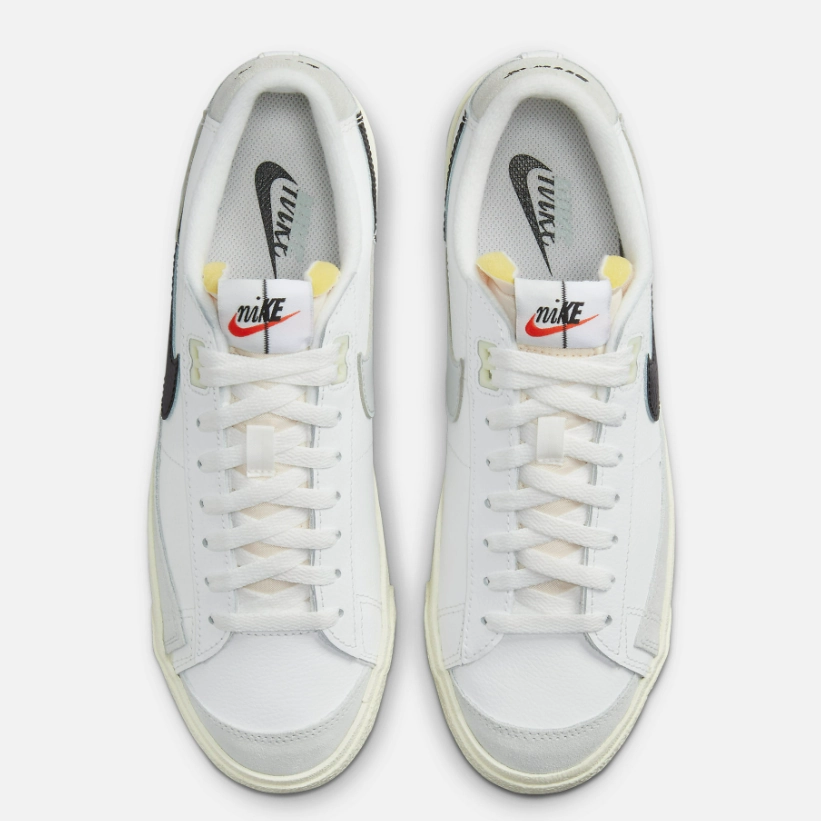 NIKE - Blazer Low 77 Split - Summit White/Silver - Unisex [DZ2544 100] Anti - slip pattern