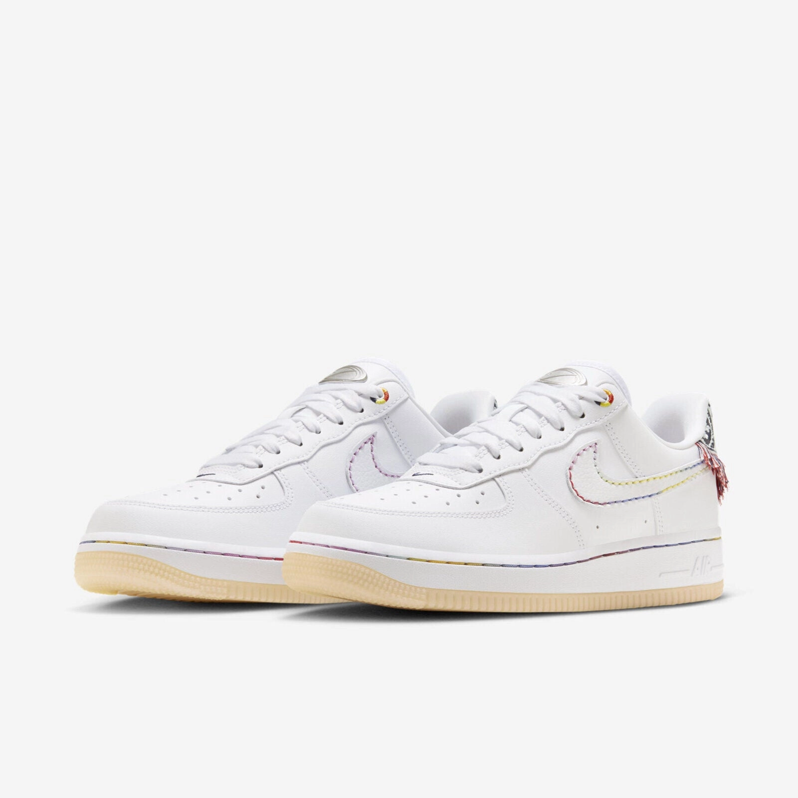 NIKE - W Air Force 1 LX - White Multi Patch - Women's [FN8918 111] Easy - Slip