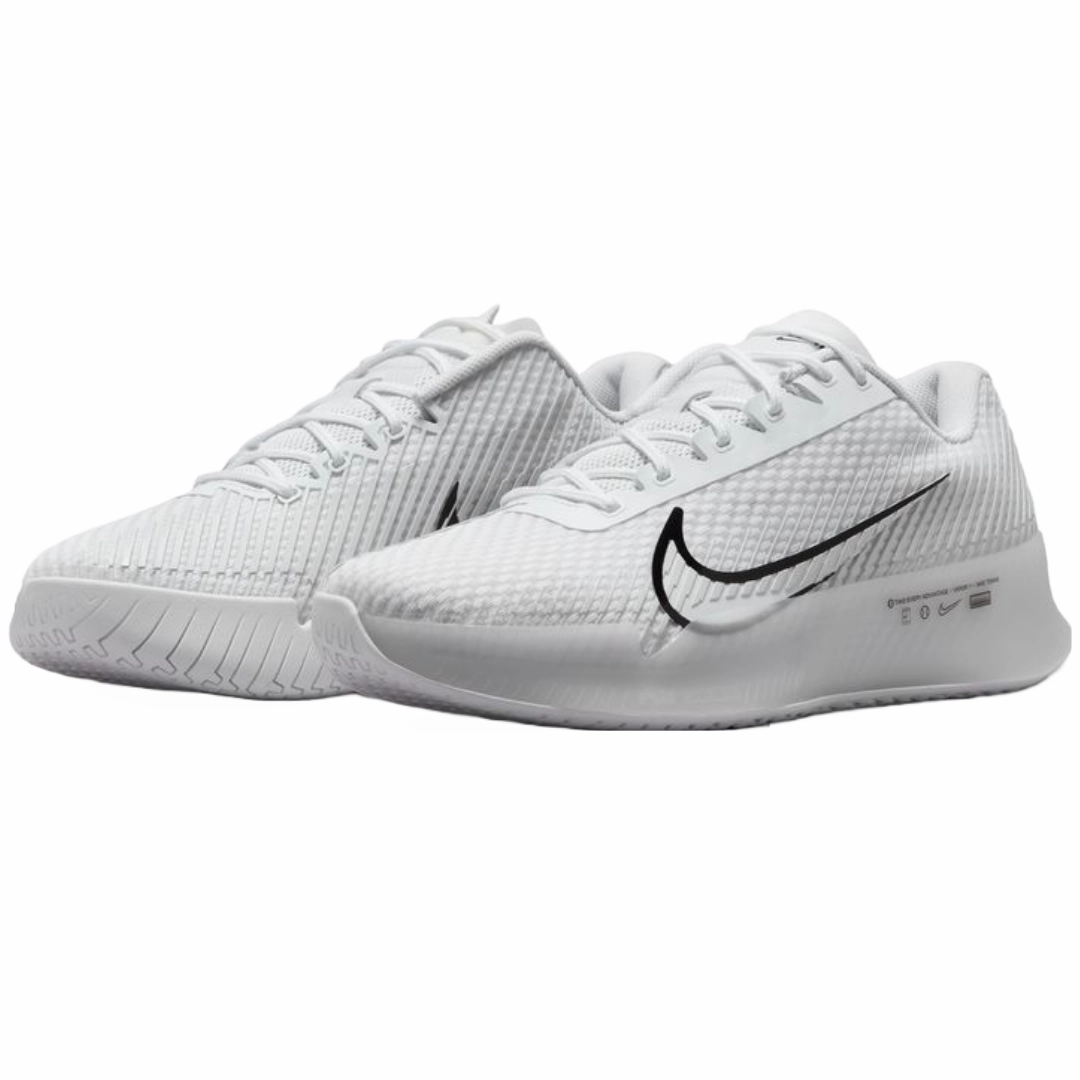 Nike Court Air Zoom Vapor 11 Men's Hard Court Tennis Shoes -  White/Black-Summit White Push Off Grip