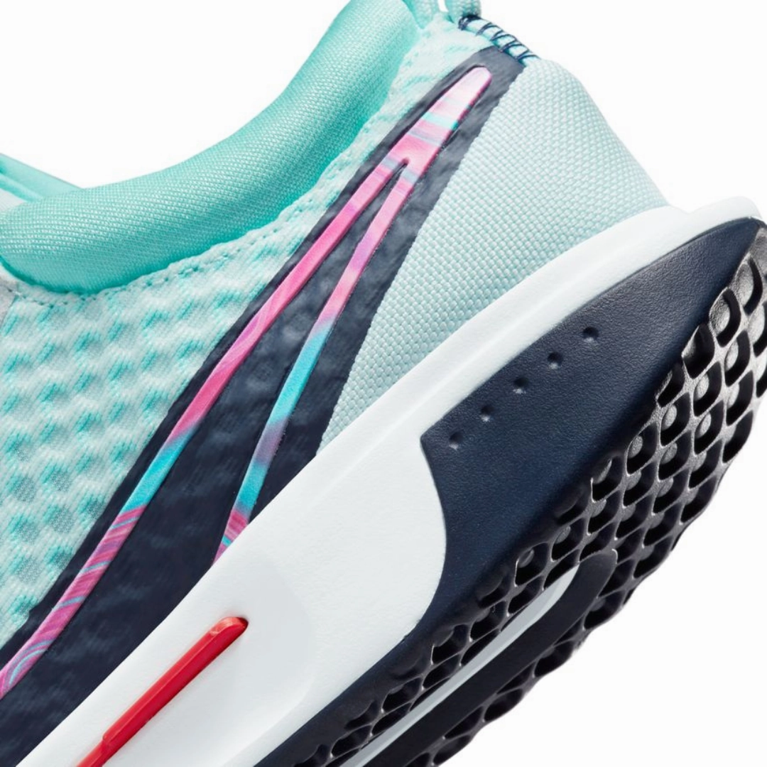 Nike Court Zoom Pro Glacier Blue Midnight Navy White Men's Hard Court Tennis Shoes Heel Foam