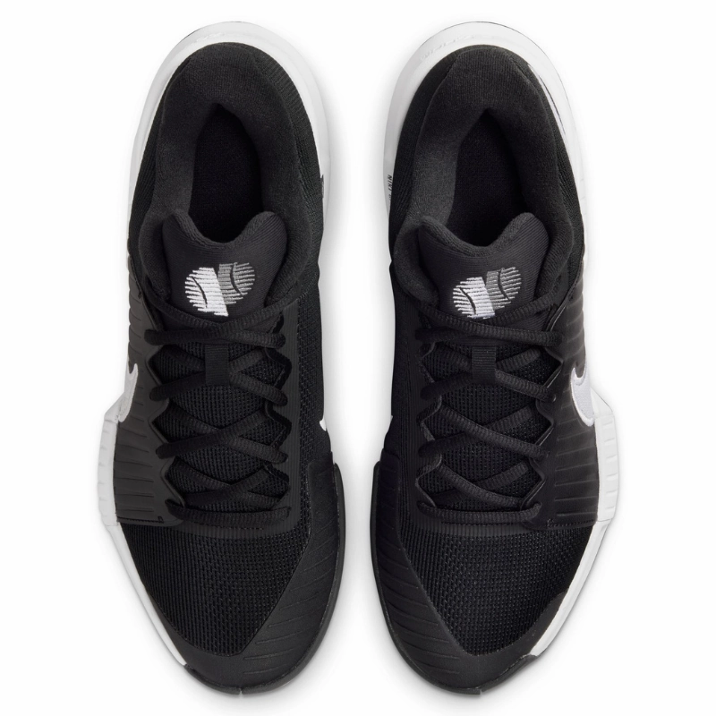 Nike GP Challenge Pro Men Hard Court Tennis Shoes - Black/White-Black Odor - free inserts