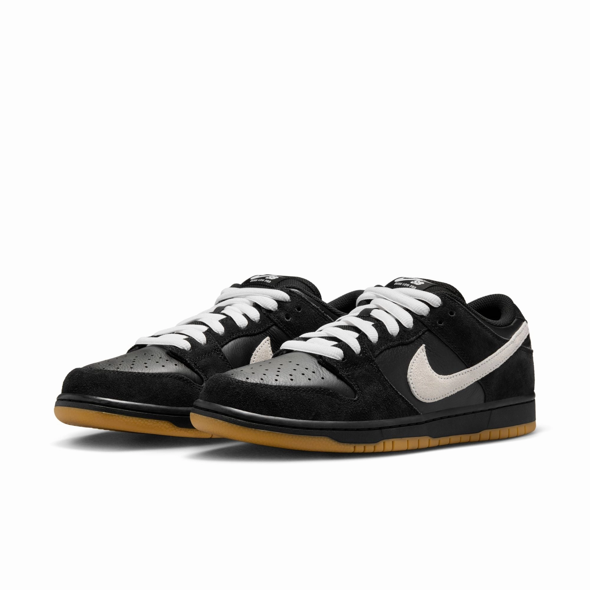 Nike SB Dunk Low Pro Black / White / Black Ground Feel