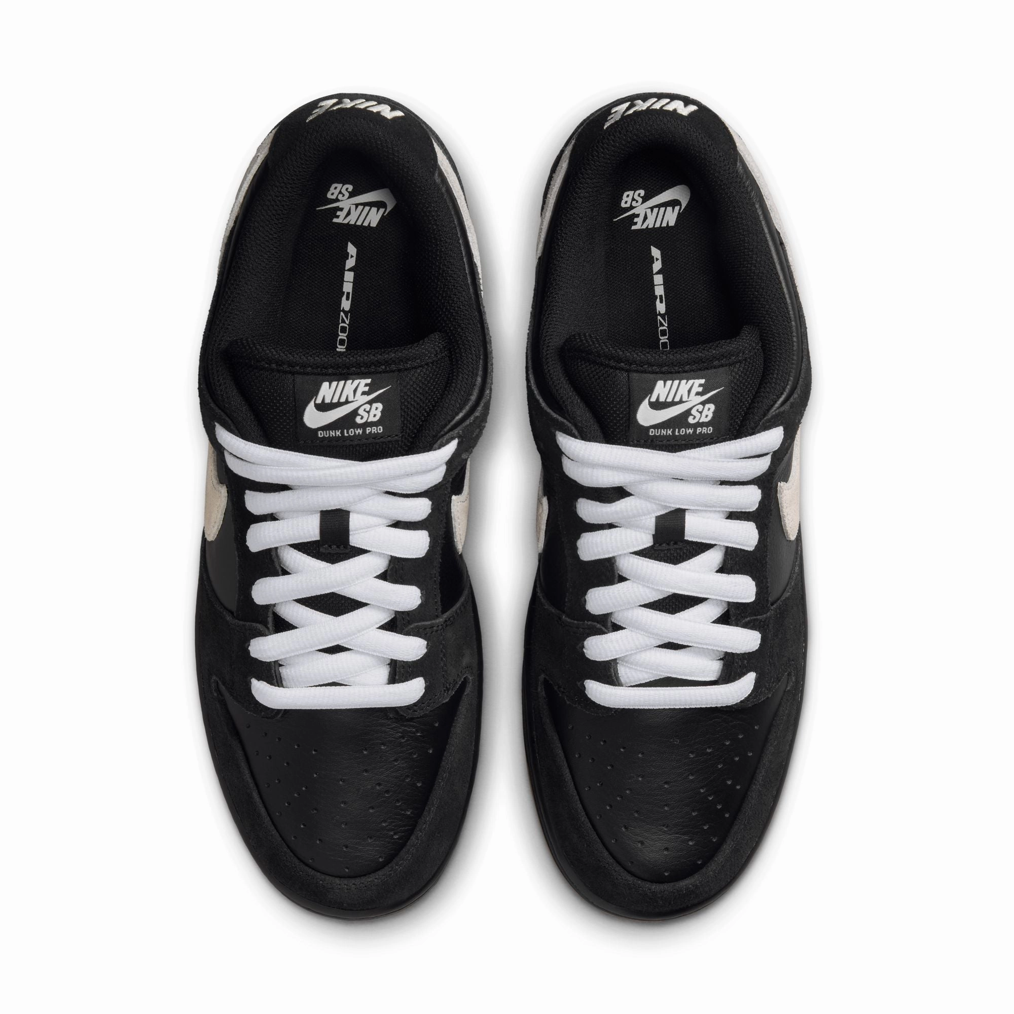 Nike SB Dunk Low Pro Black / White / Black Ground Feel