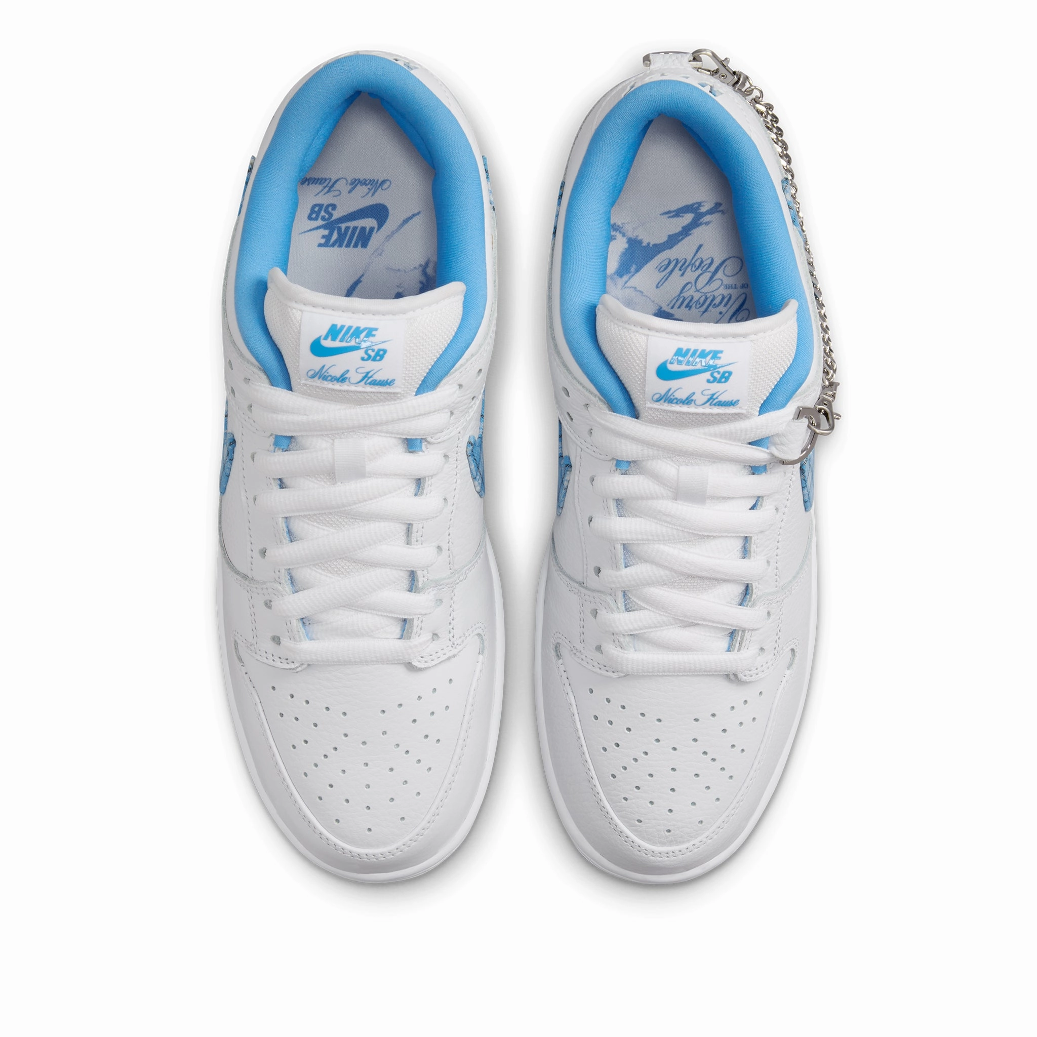 Nike SB Dunk Low Pro White / Univerity / Blue White Sale Heel Insert