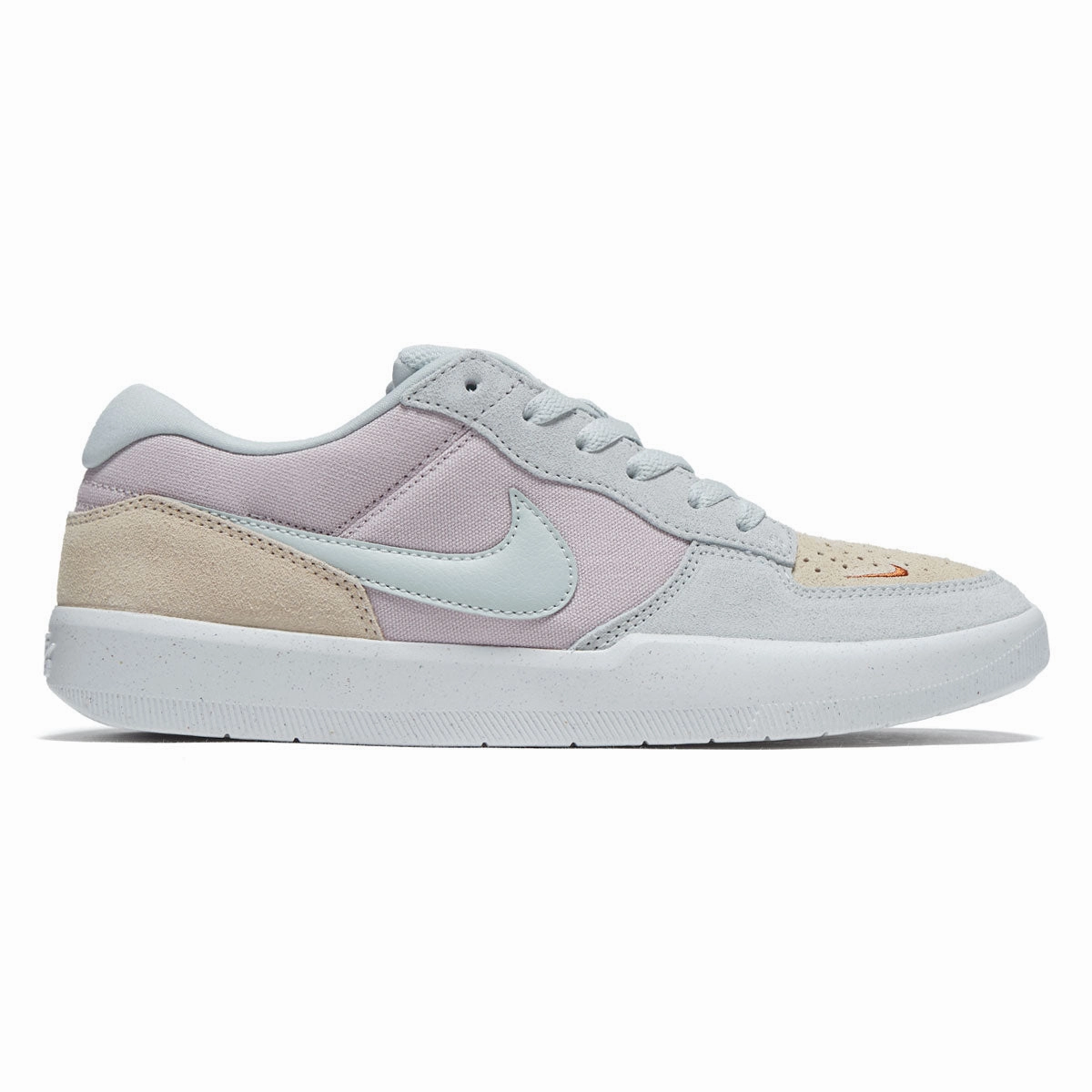 Nike SB Force 58 Shoes - Platinum Violet/Light Silver/Sanddrift Jump Control Slide Zone