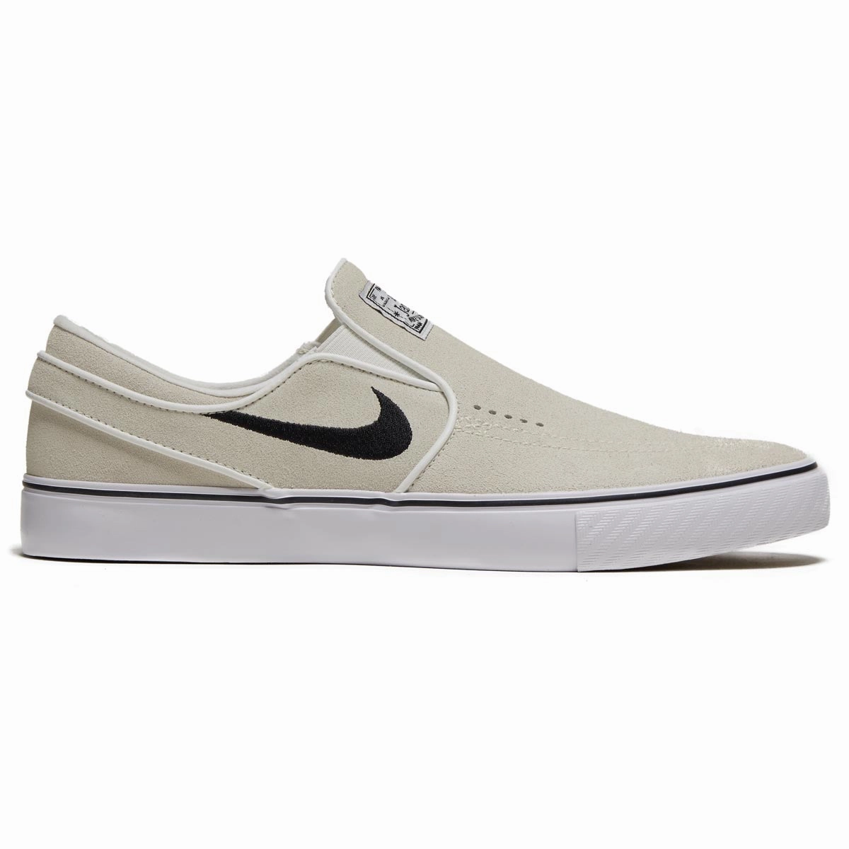 Double Stitch Concrete Friendly Nike SB Janoski  Slip Shoes - Summit White/Black/Summit White/White