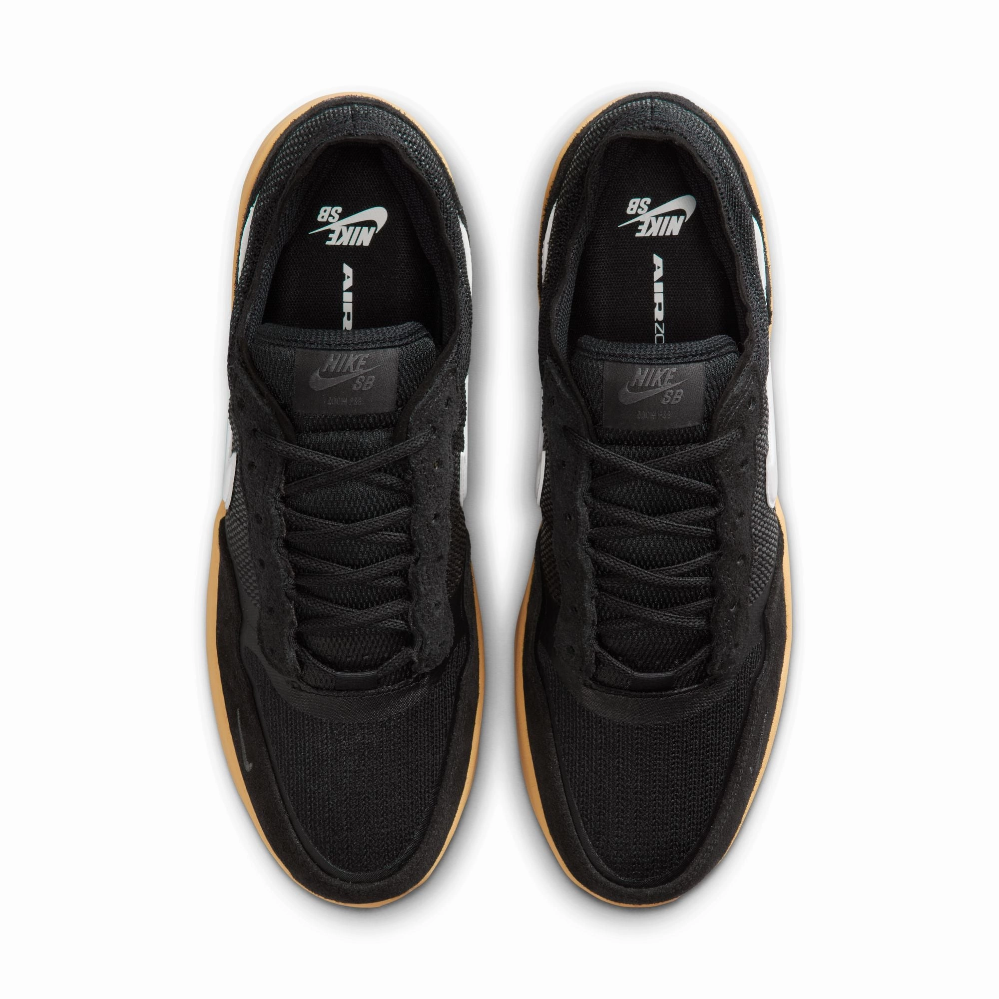 Nike SB PS8 Black / White / Anthracite Gum Yellow Soft Comfort