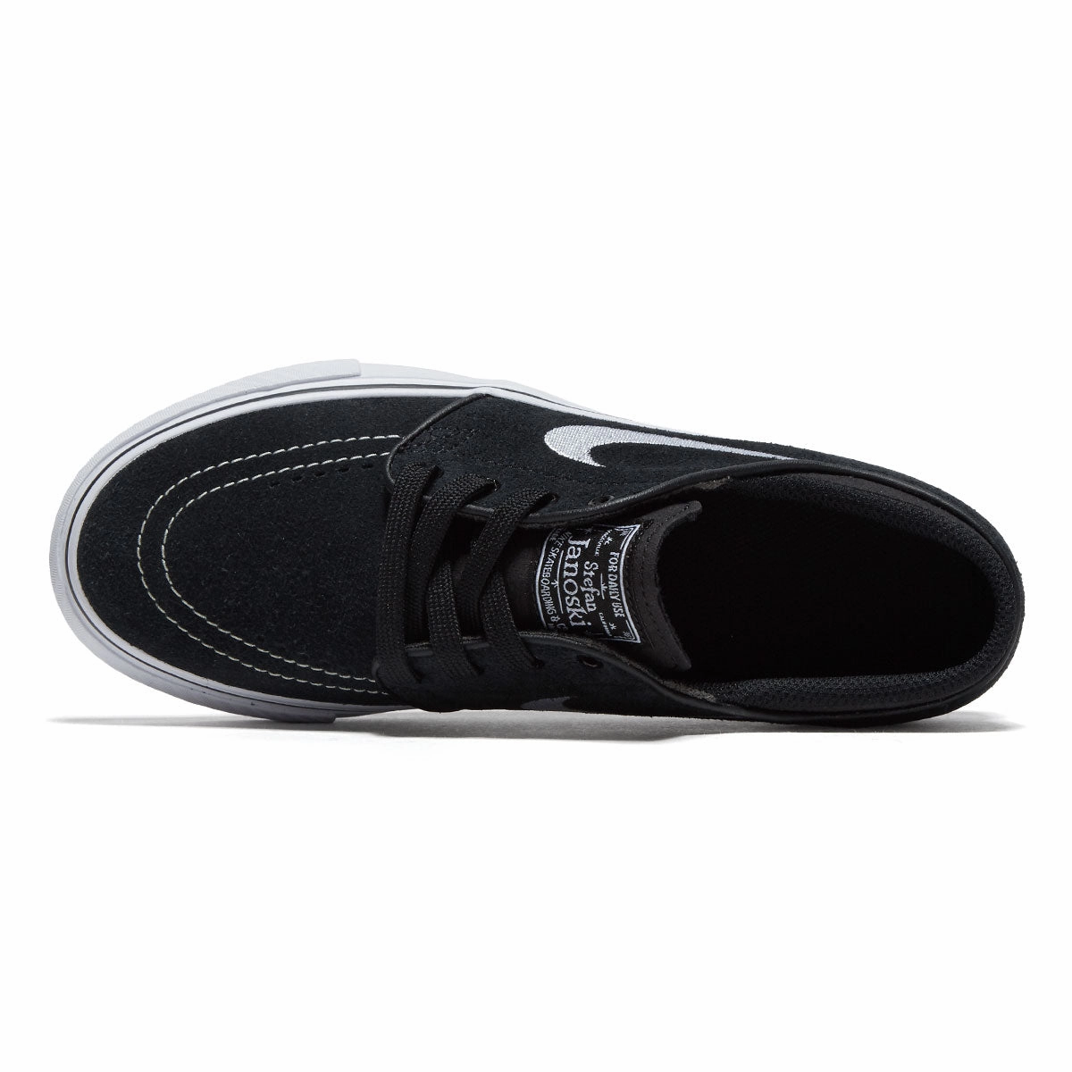 Nike SB Youth Stefan Janoski Shoes - Black/White Step Master