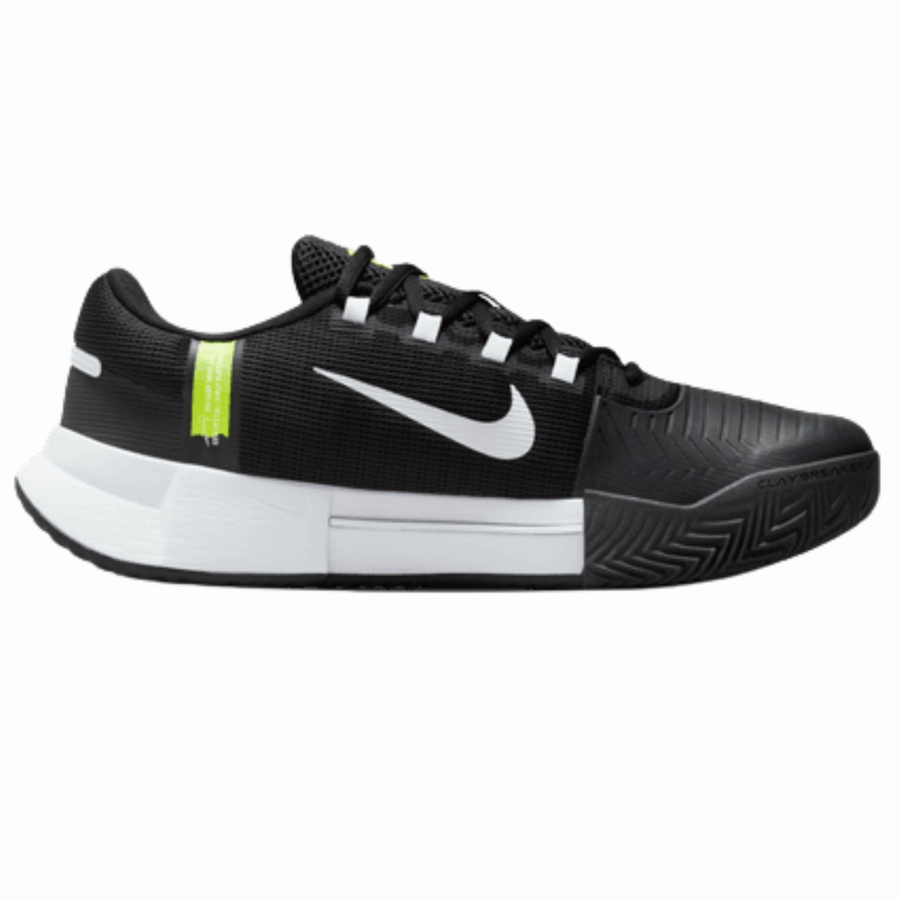 Nike Zoom GP Challenge 1 Mens Clay Court Tennis Shoes - Black/White Agility Support