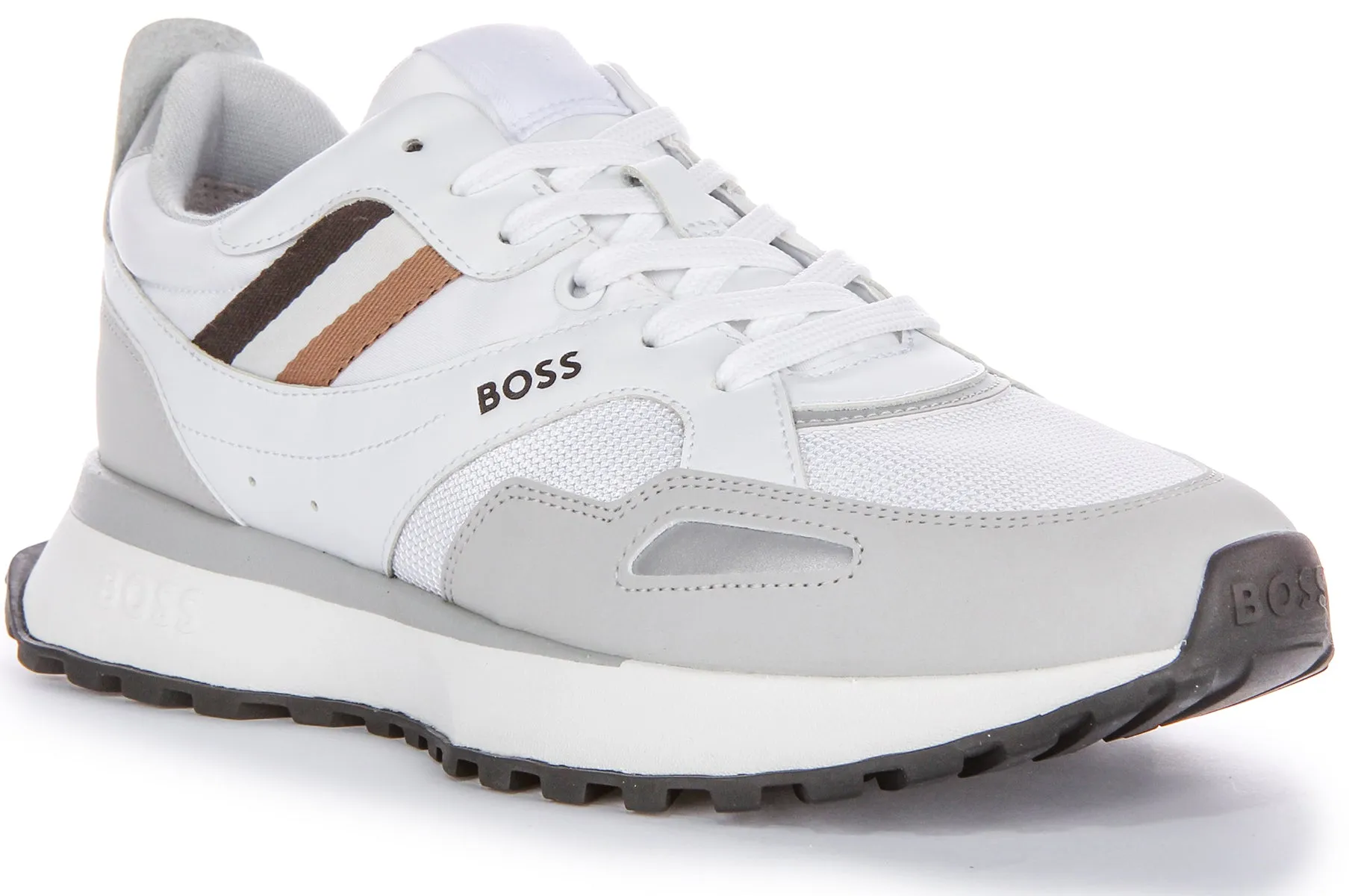 Soft Movement Boss Jonah Runner Mx N In White Grey For Men