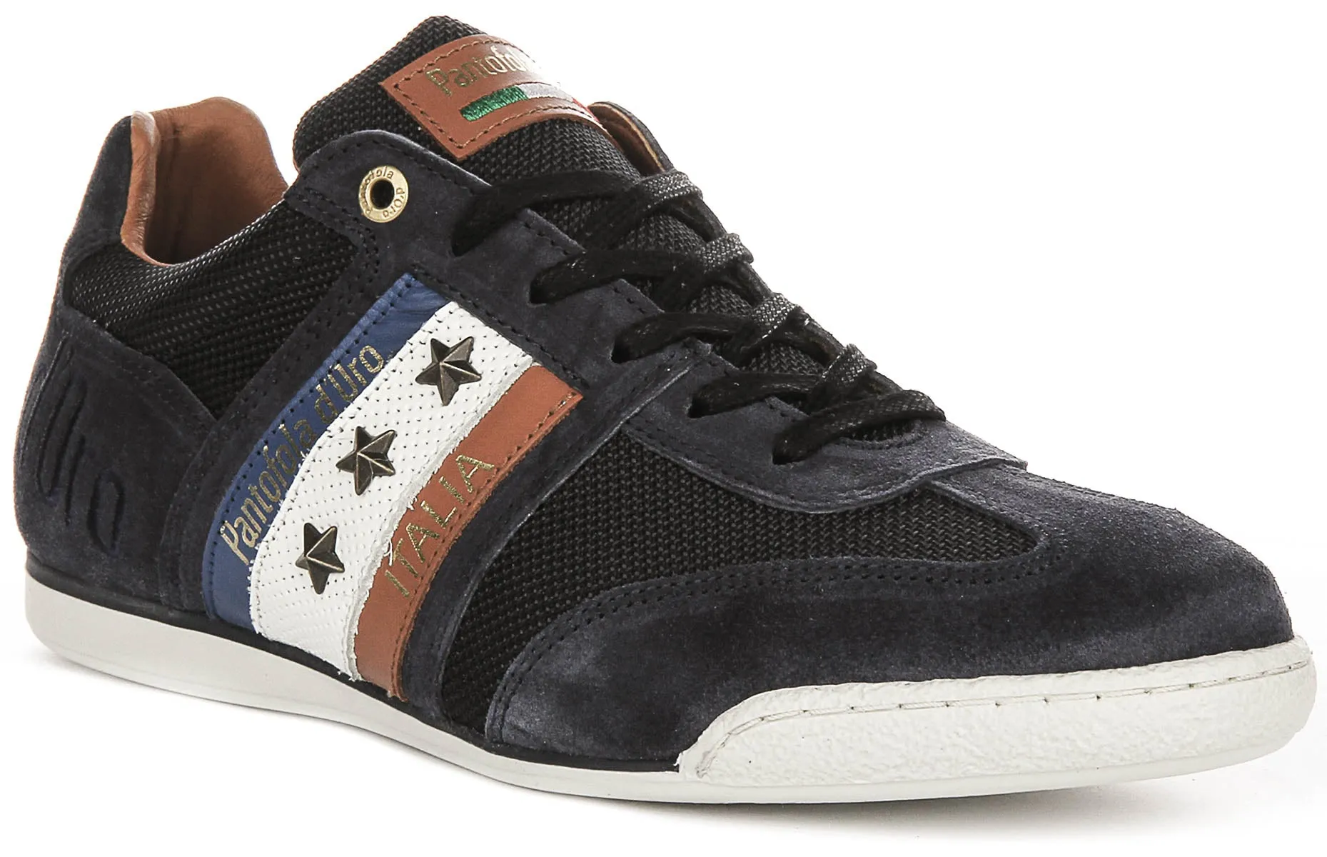 Pantofola D'Oro Imola N Stars In Navy Blue For Men Balanced Base Foot Control