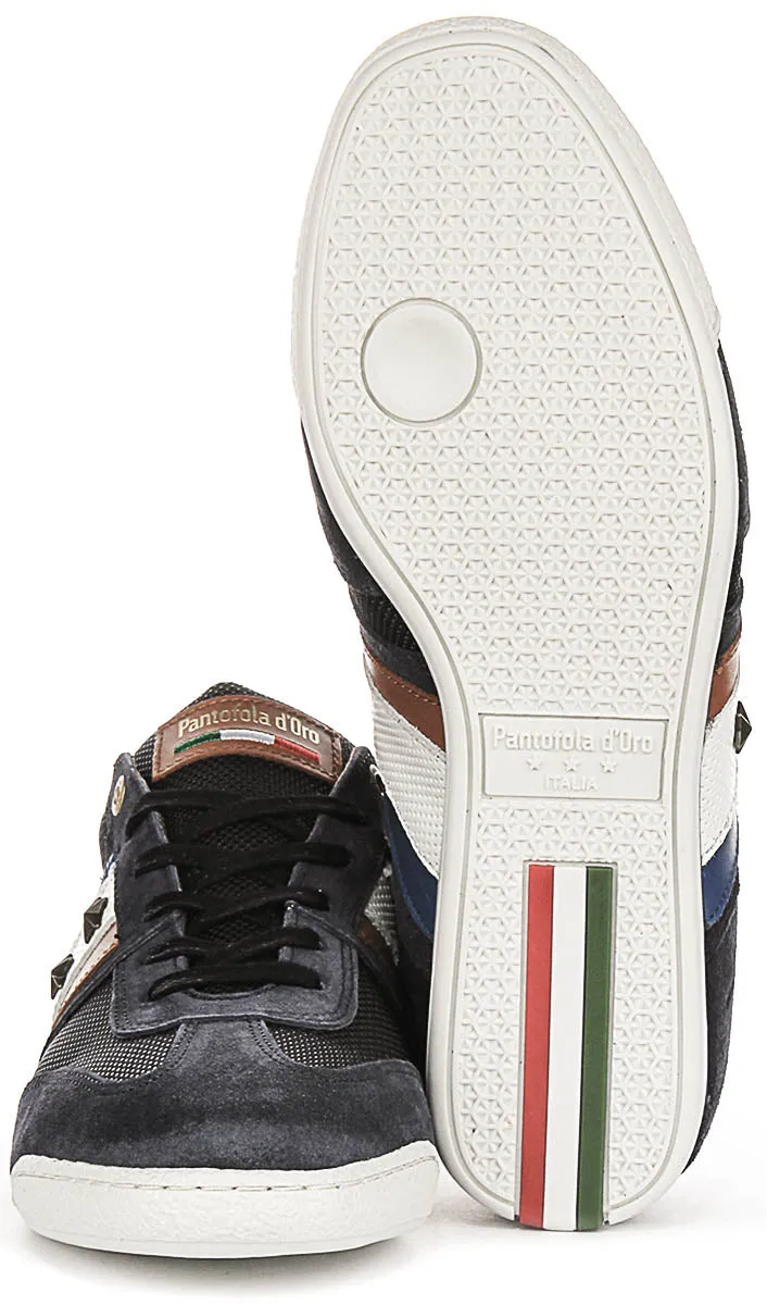 No Mark Pantofola D'Oro Imola N Stars In Navy Blue For Men