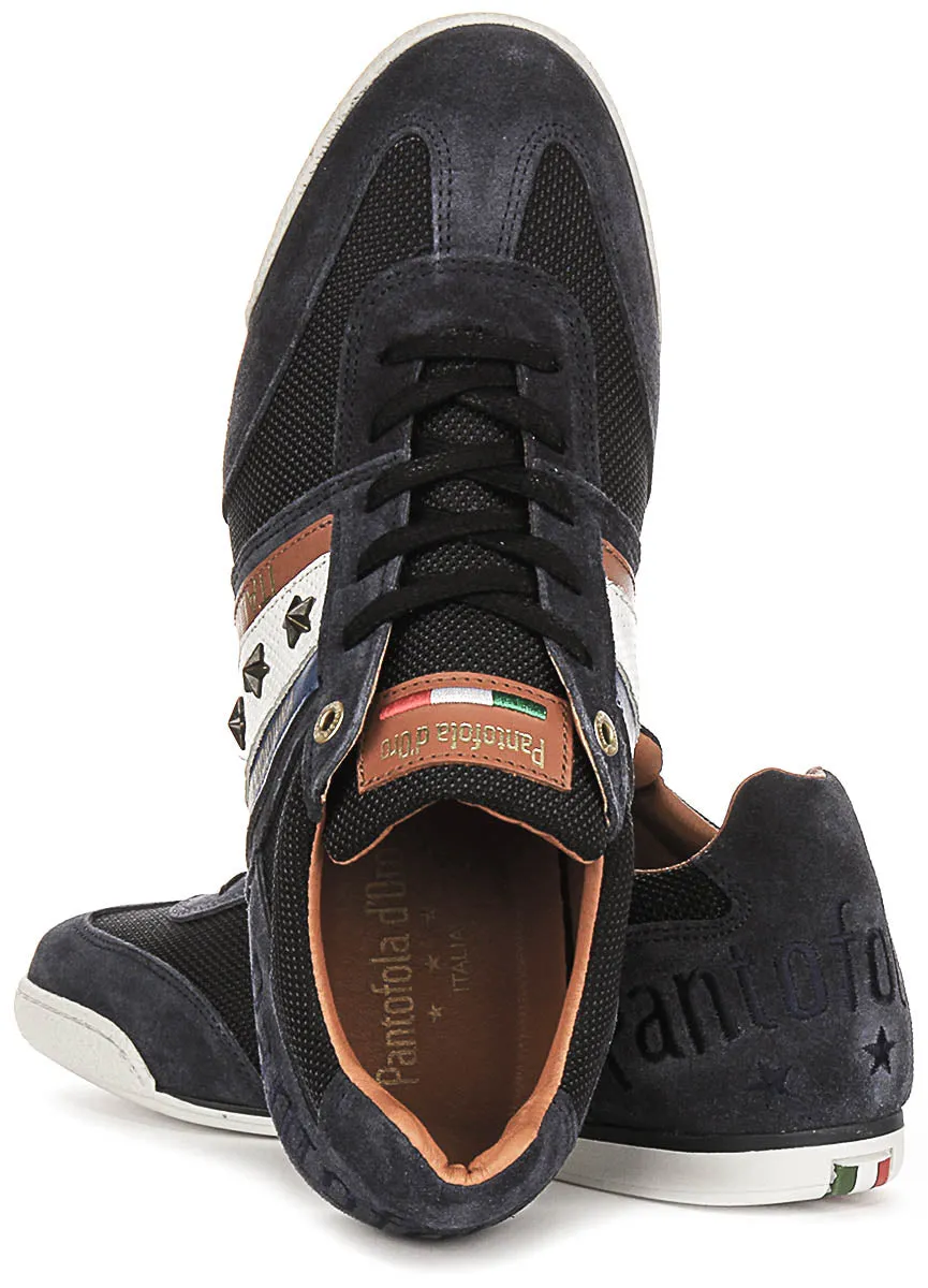 No Mark Pantofola D'Oro Imola N Stars In Navy Blue For Men