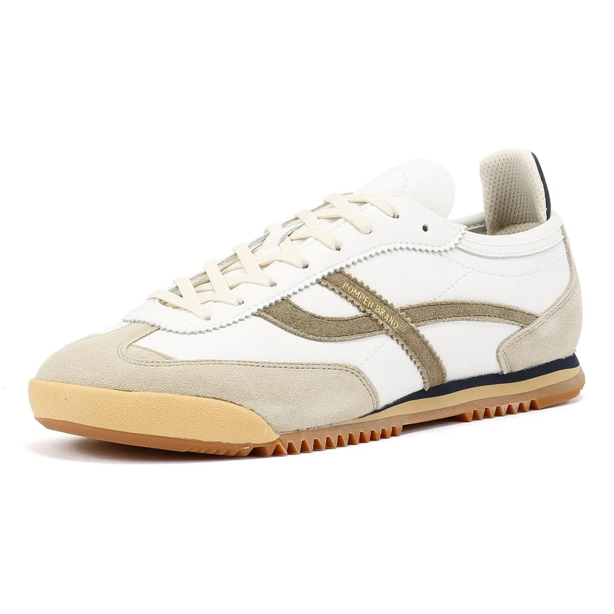 No Mark Pompeii Kite Men's Ecru/Khaki Trainers