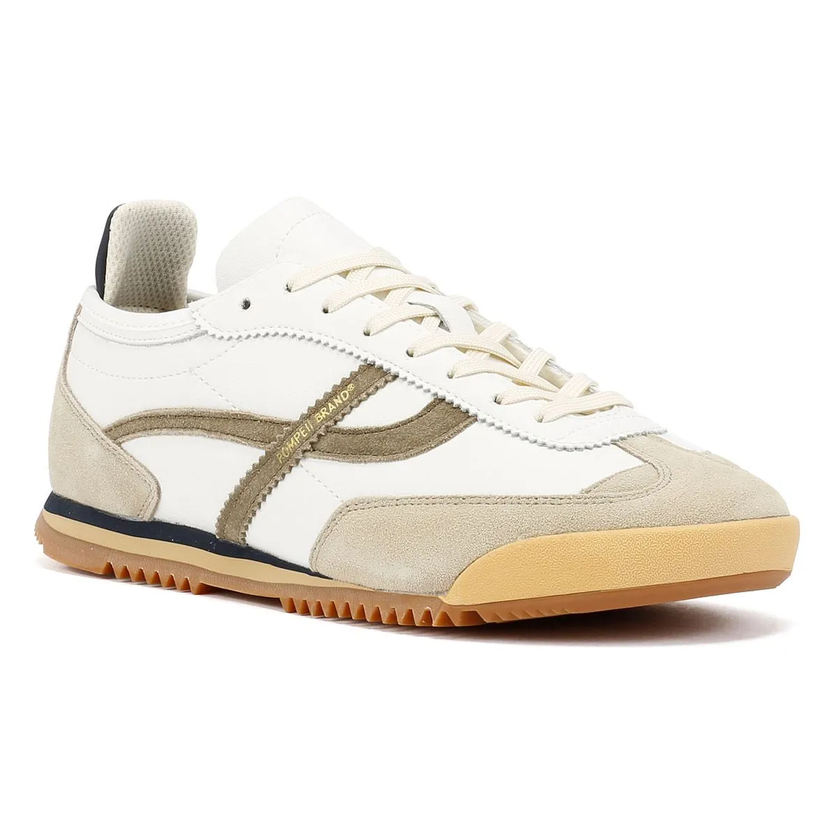 No Mark Pompeii Kite Men's Ecru/Khaki Trainers