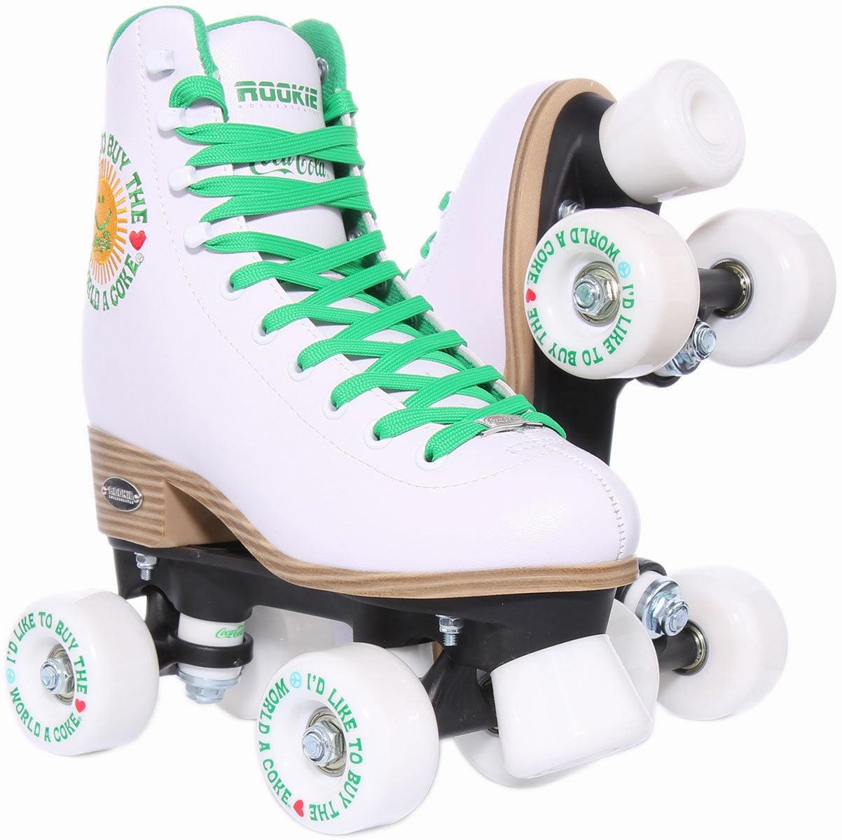 No Limits Rookie X Coca Cola Rollerskates Sunshine White In White