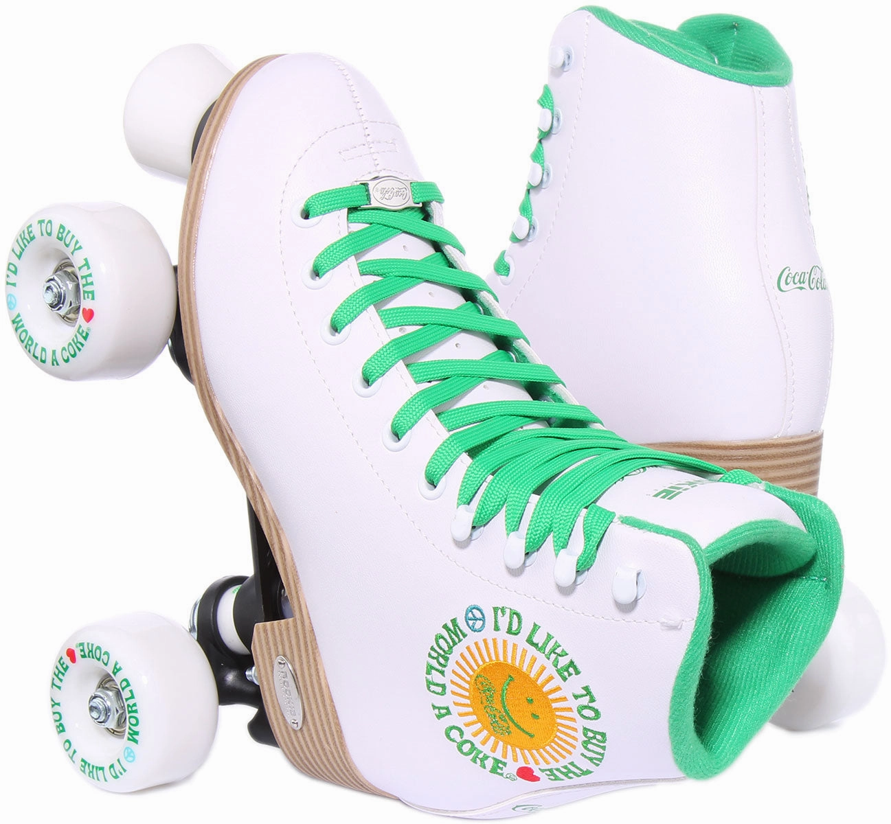 No Limits Rookie X Coca Cola Rollerskates Sunshine White In White