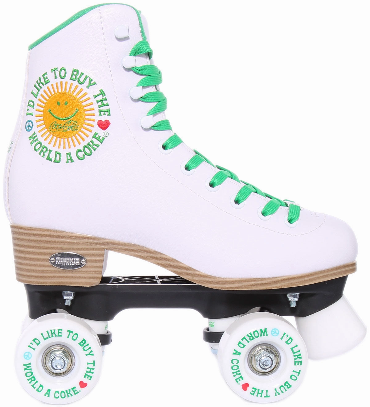 No Limits Rookie X Coca Cola Rollerskates Sunshine White In White
