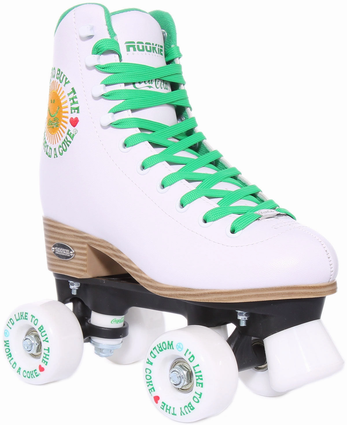 Rookie X Coca Cola Rollerskates Sunshine White In White Stretch Training