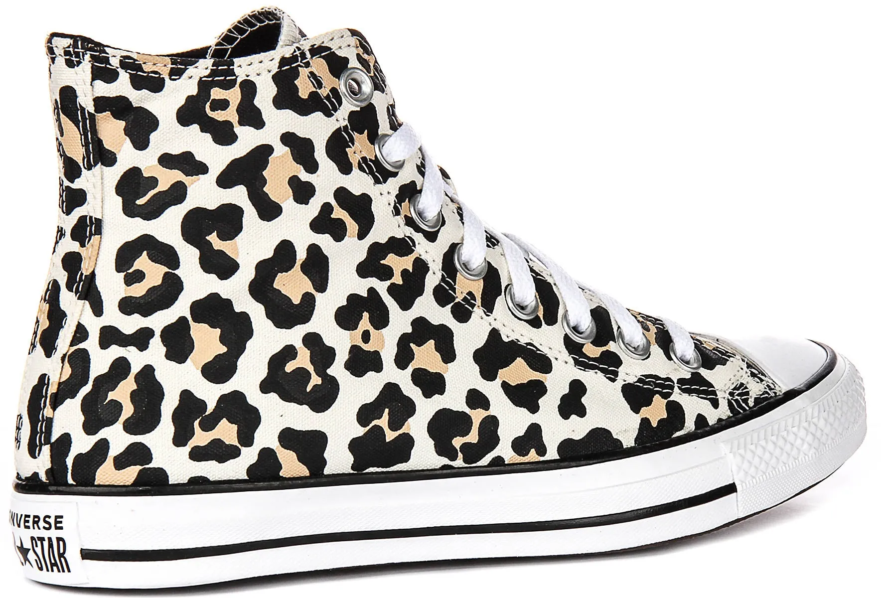 Non Slip Converse All Star High A14939C In Leopard Print