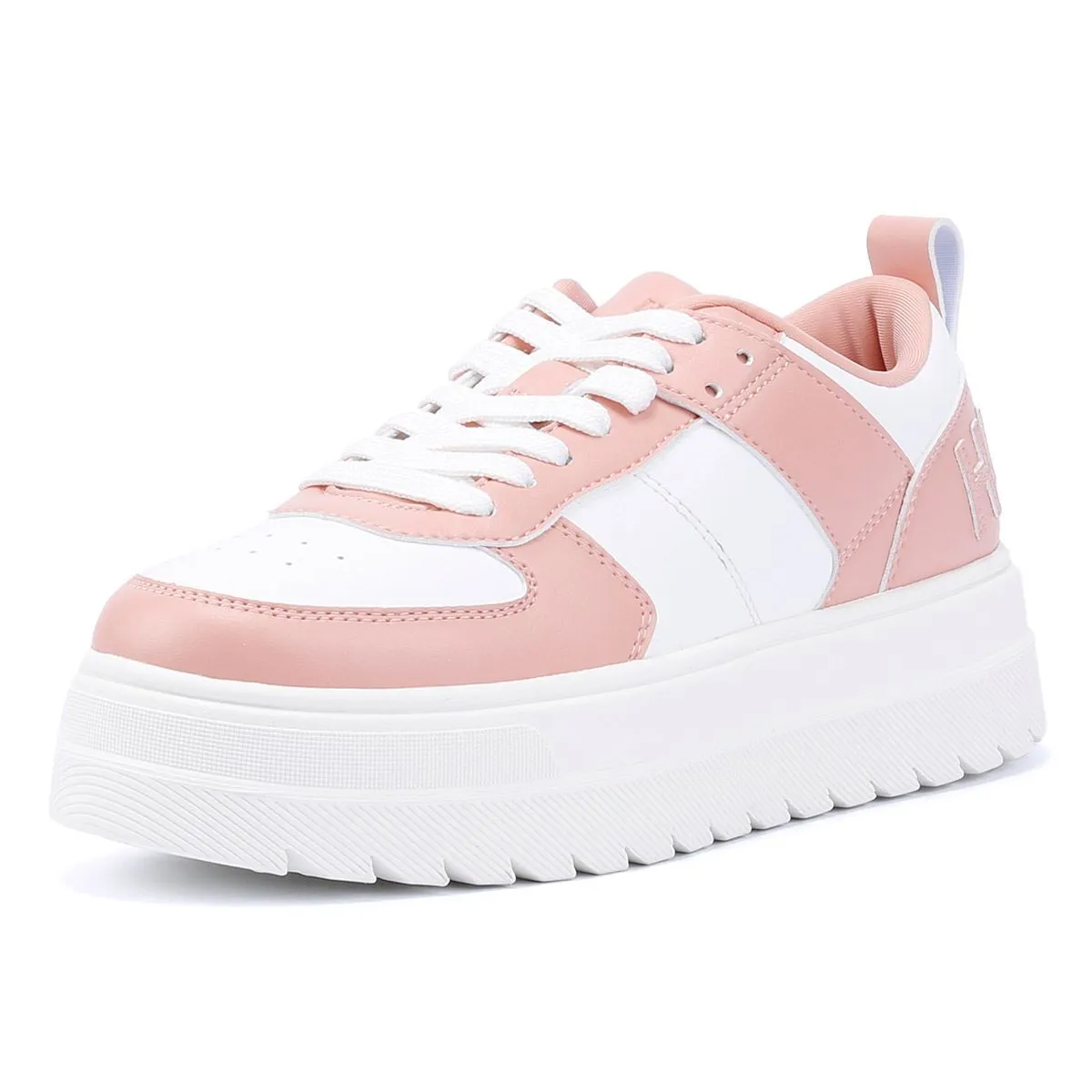 Non-Slip Grip Hugo Lyssa Tennis Women's White/Pink Trainers