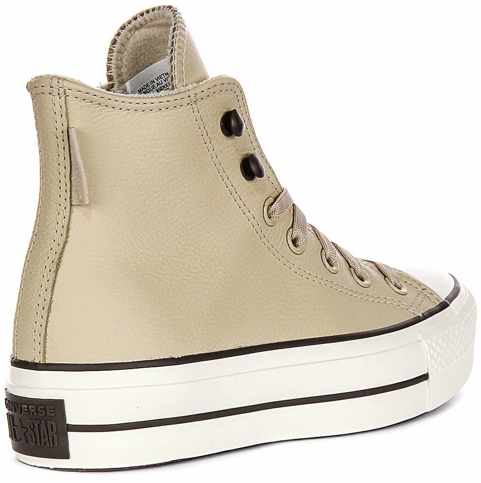 Non-Slip Cushioning Converse All Star Lift A11158C In Cream For Women