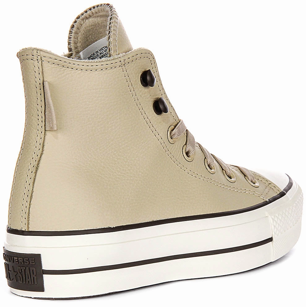 Non-Slip Cushioning Converse All Star Lift A11158C In Cream For Women