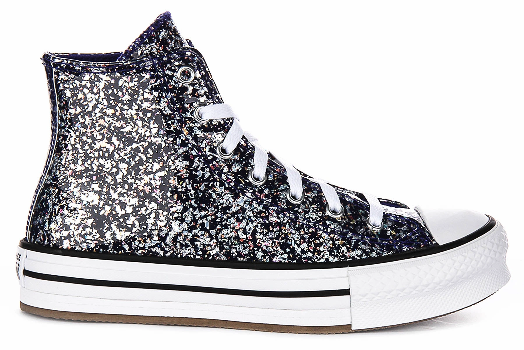Non-Slip Design Converse All Star High A10043C In Navy Glitter For Junior