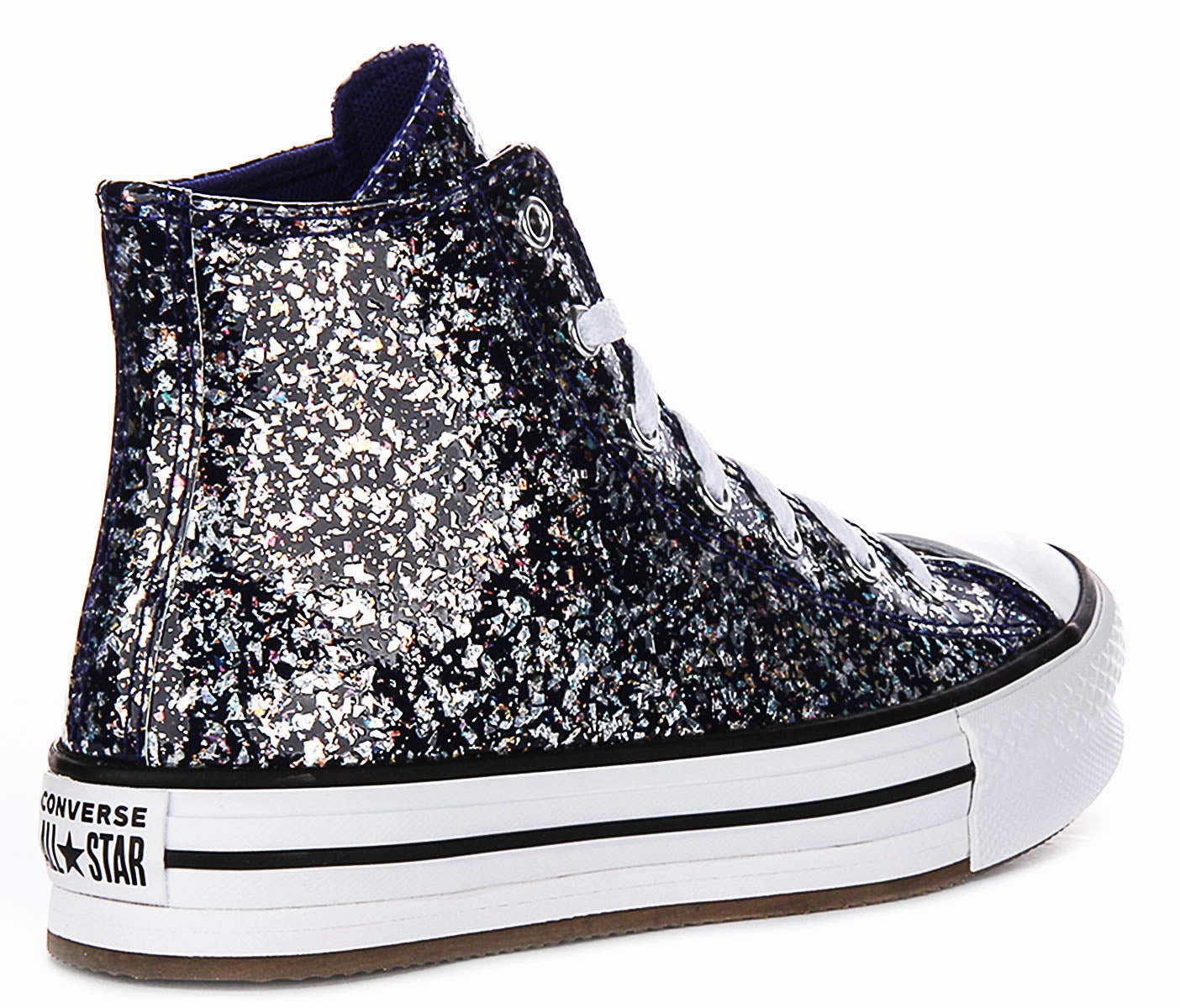 Non-Slip Design Converse All Star High A10043C In Navy Glitter For Junior