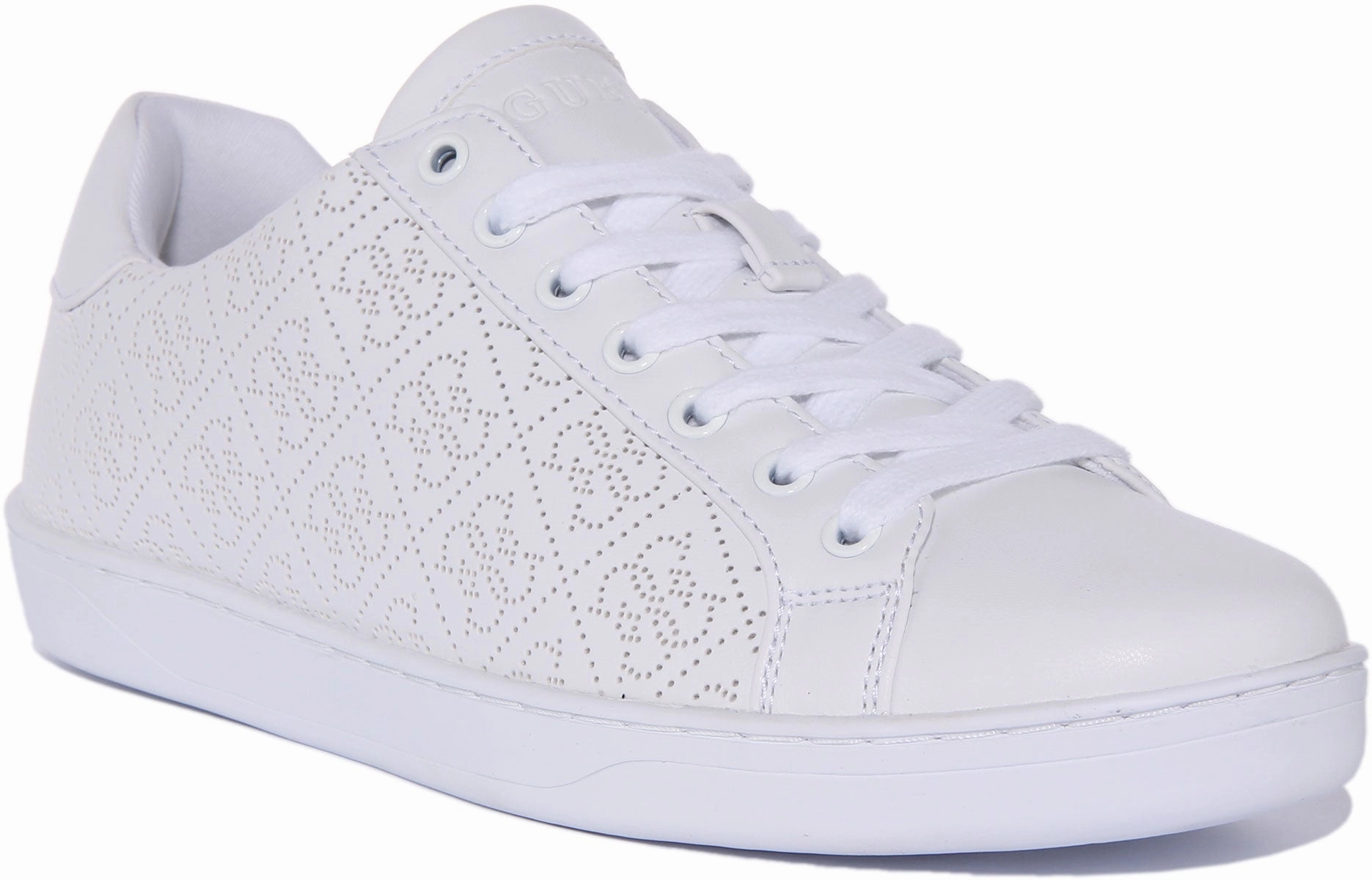 Light Gear Soft lining offers a smooth feel during active wear Guess Rosalia Trainer In White For Women