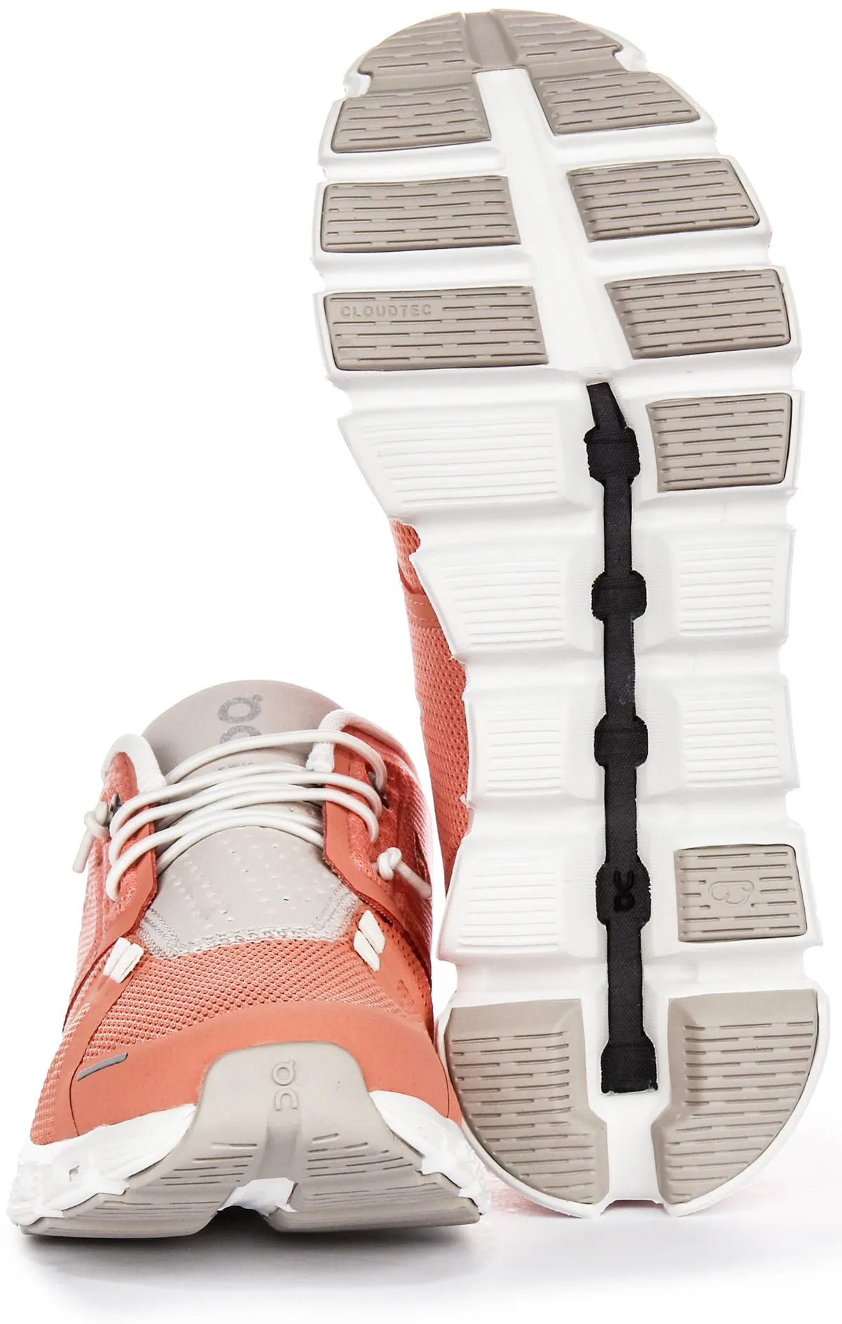 On Running Cloud 5 In Coral For Women Cast Outsole