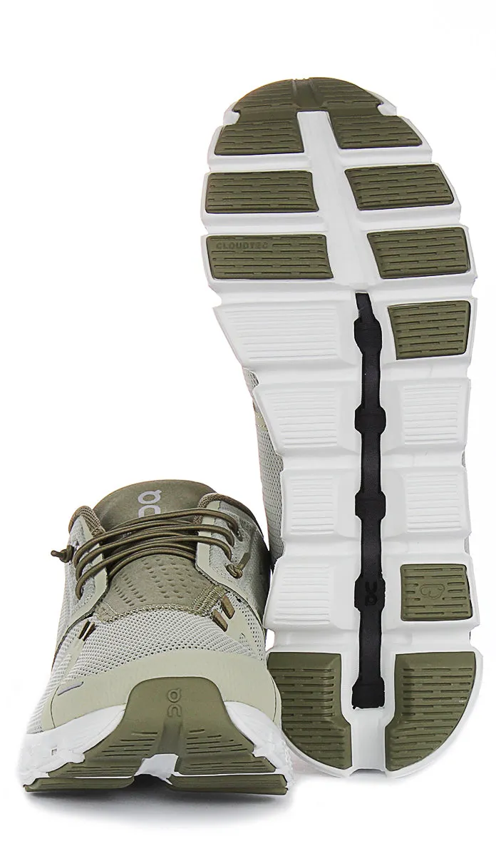 On Running Cloud 5 In Lightgreen For Men Breathable fabric