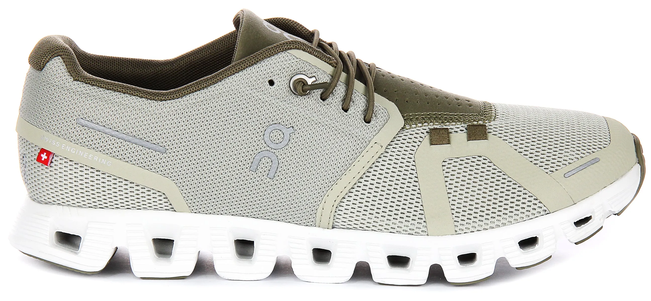 On Running Cloud 5 In Lightgreen For Men Breathable fabric