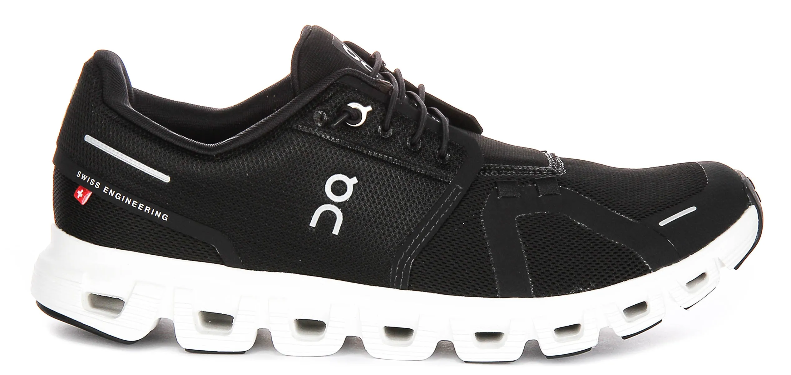 On Running Cloud 6 In Black White For Women Flex Foam