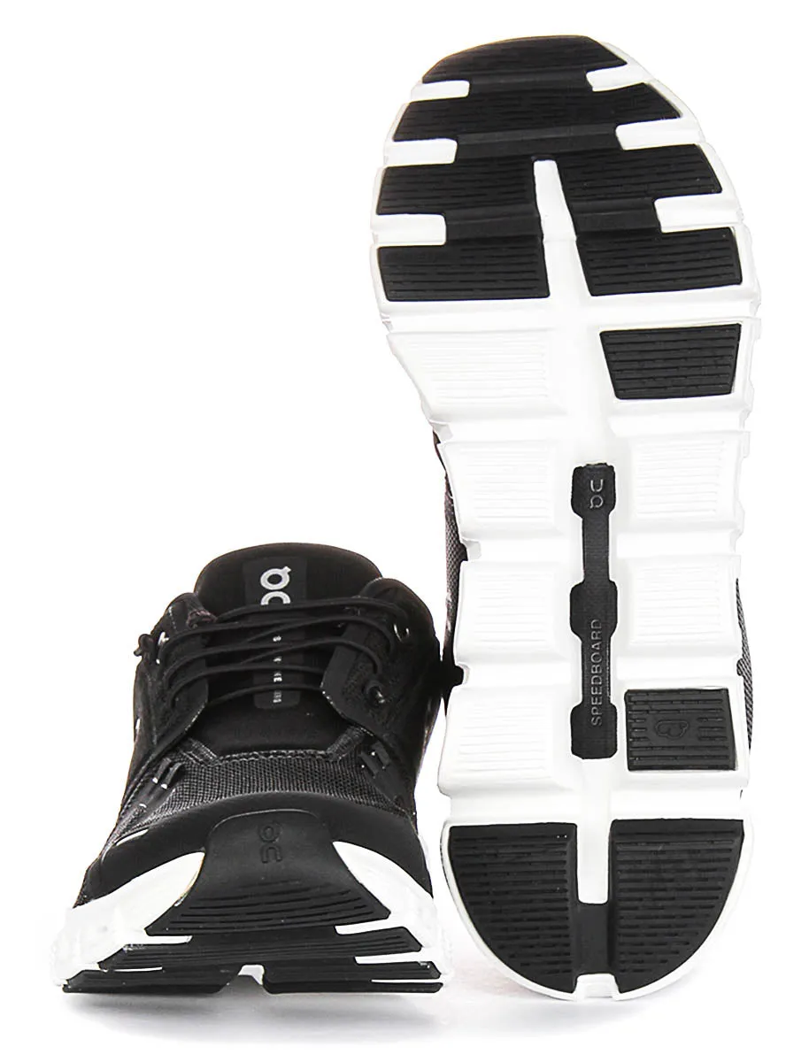 On Running Cloud 6 In Black White For Women Flex Foam
